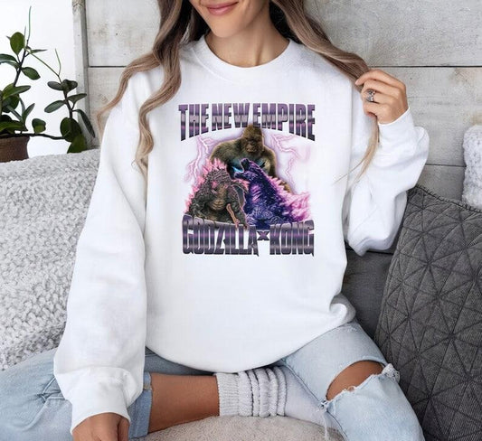 Godzilla X Kong The New Empire 2024 Shirt Godzilla X Kong Godzilla Movie TShirt Godzilla Movie 2024 Hoodie Unisex
