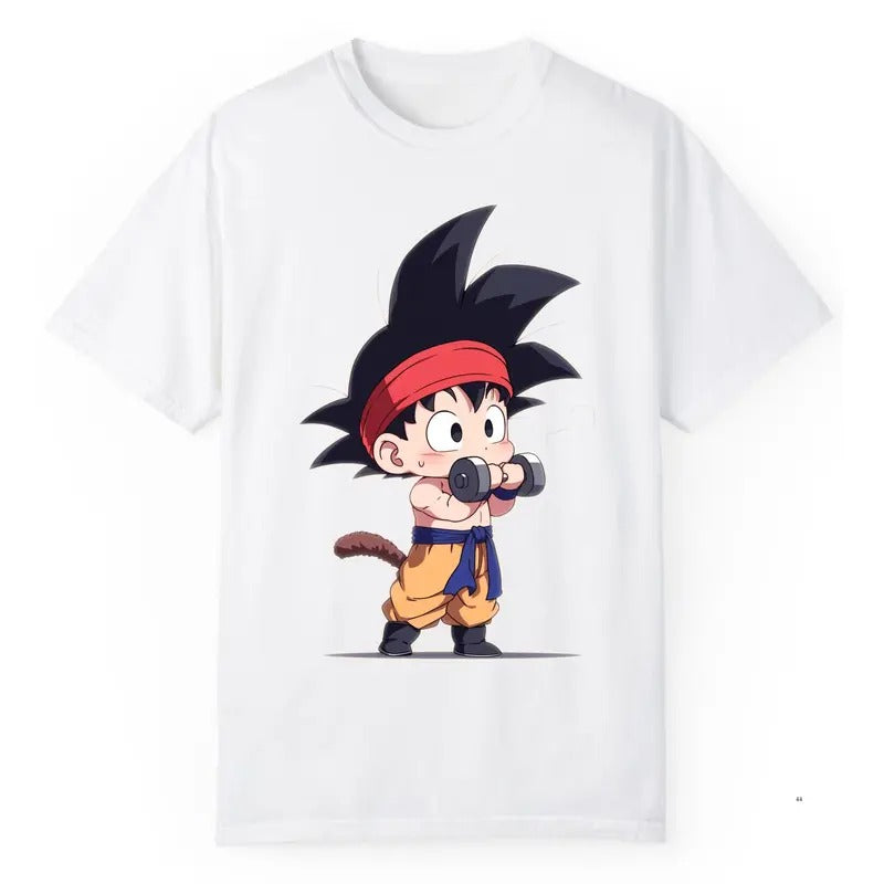 Goku Gym Shirt, Dragon Ball Shirt, Cute Goku Shirt, Dragon Ball Merch, Anime Shirt, Unisex T-Shirt, Gift for Anime Fans, Menswear Womenswear