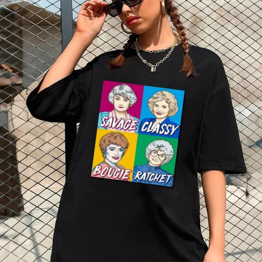Golden Girls Funny Savage Classy Bougie Ratchet T Shirt, Stay Golden Shirt, The Golden Girls Shirt, The Golden Girls, 80s Movie Shirt, Unisex T-Shirt, Gifts For Friend, Short Sleeve Tee Shirt, Gifts For Birthday Mothers Day Christmas Anniversary