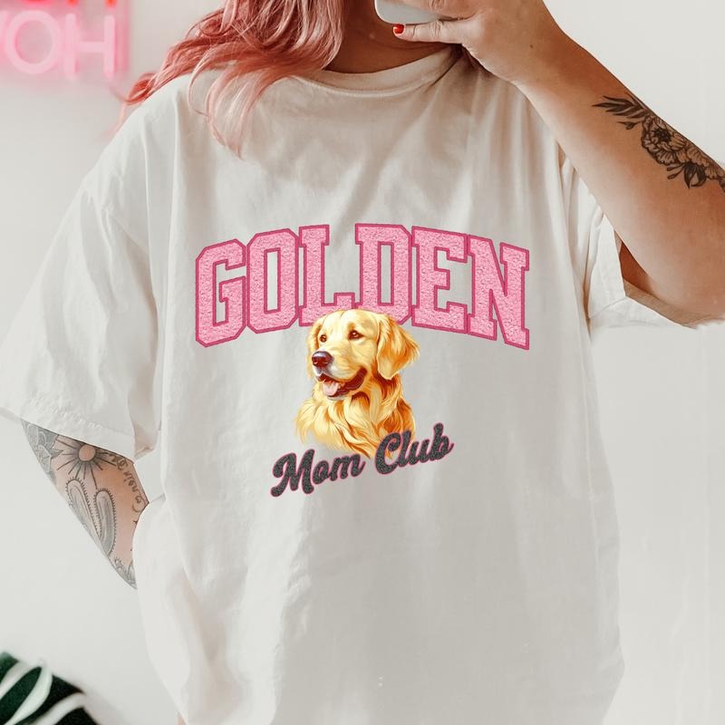 Golden Mom Club Shirt~ Unisex Apparel Relaxed Fit Printed In The USA Clothing Womenswear Casual Comfort Cotton Top Athletic Boho Chic