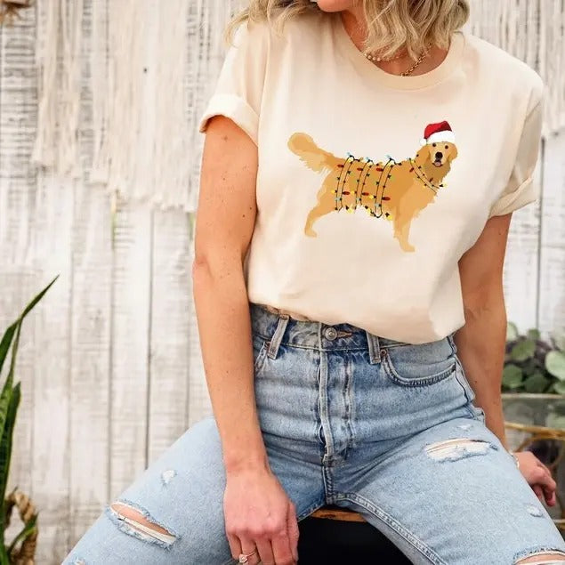 Golden Retriever Christmas Sweatshirt, Golden Retriever Gifts, Retriever Owners Mom Gift, Cute dog Sweatshirt, T Shirt, Hoodie,