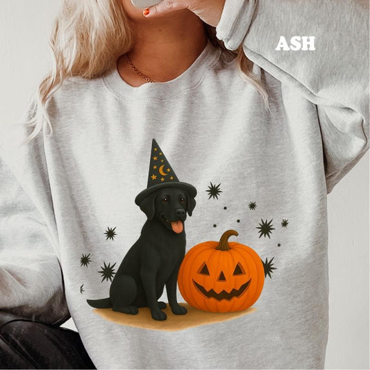 Golden Retriever Halloween Witchy Dogs Sweatshirt ~ Unisex Apparel Relaxed Fit Printed In The USA Clothing Womenswear Casual Comfort Cotton Top Athletic Boho Chic