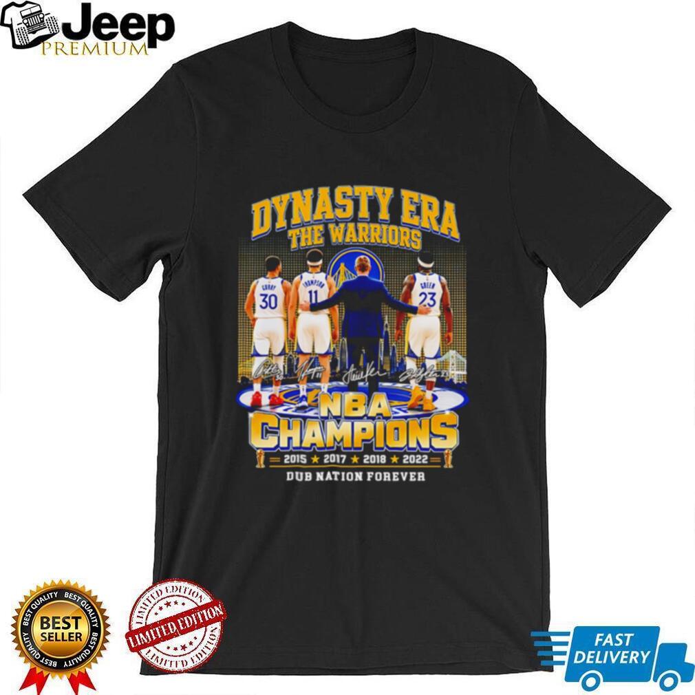 Golden State Warriors dynasty era the warriors NBA Champions signature shirt