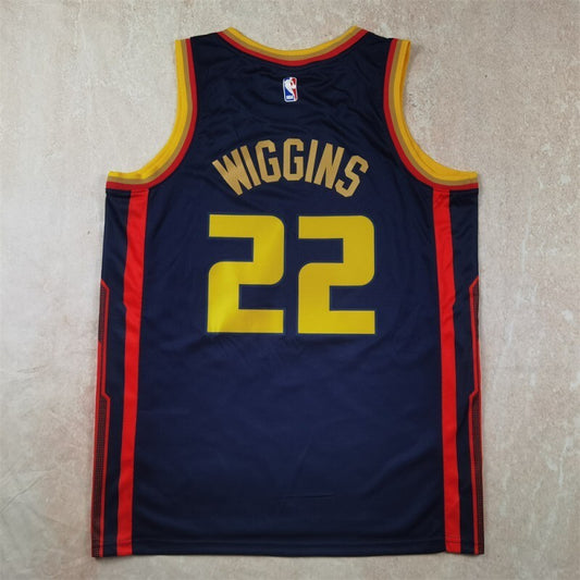 Golden State Warriors #22 Andrew Wiggins Hot Press Warriors Style 1