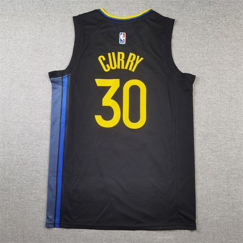 Golden State Warriors #30 Stephen Curry Warriors 30 Black Statement Edition s-xxl Style 1
