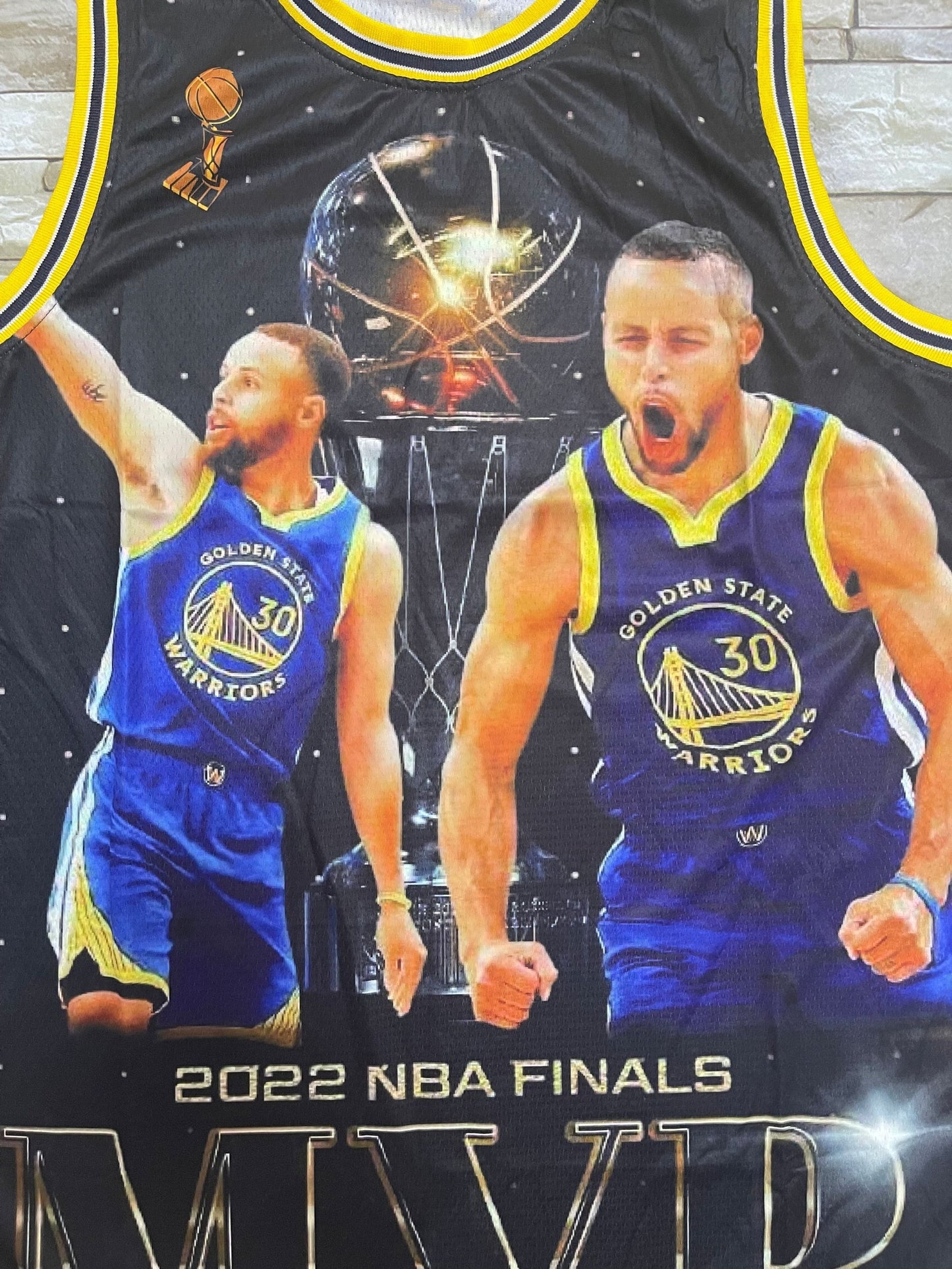 Golden State Warriors #30 Stephen Curry Warriors Mitchell&ness Curry MVP Jersey S-XXL Size Style 4