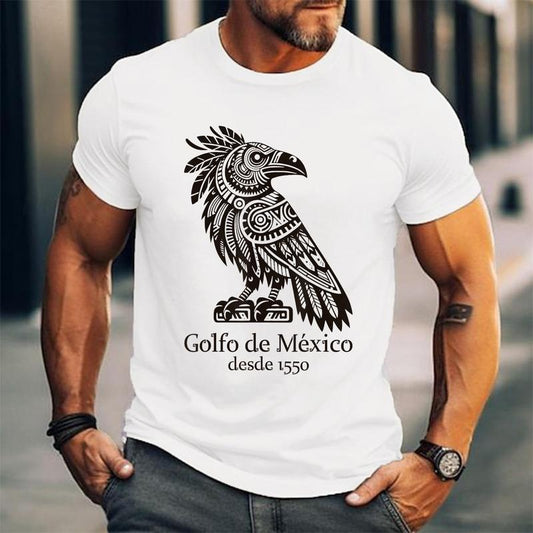 Golfo de Mexico desde 1550 Crow Gulf of Mexico Gulf Coast Unisex T-Shirt, Cotton 100%, Top Trending Fashion