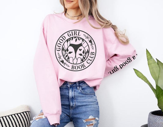 Good Girl Book Club Sweatshirt, Smut Hoodie, STFUATTDLAGG, Bookish Merch, Dark Romance Sweater