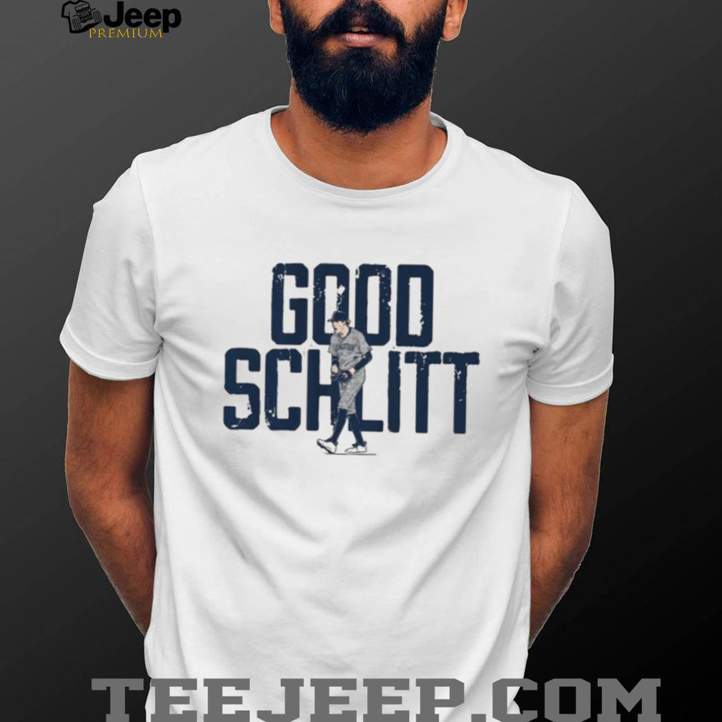 Good Schlitt Baseball Player Silhouette Graphic Sports T Shirt