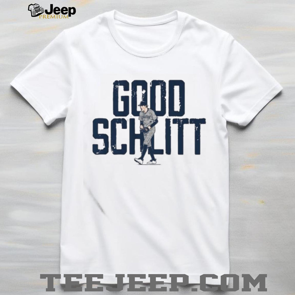 Good Schlitt Baseball Player Silhouette Graphic Sports T Shirt