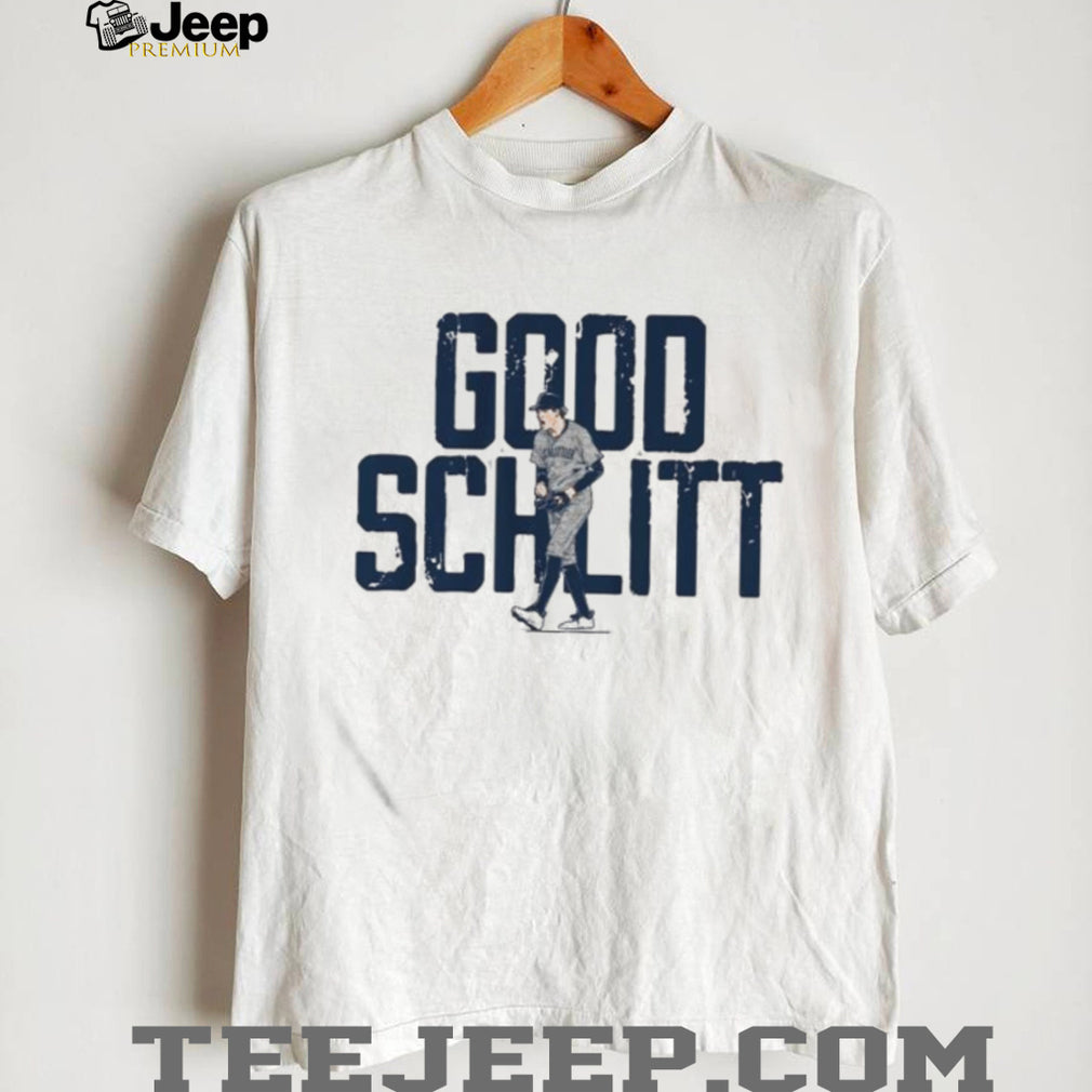 Good Schlitt Baseball Player Silhouette Graphic Sports T Shirt