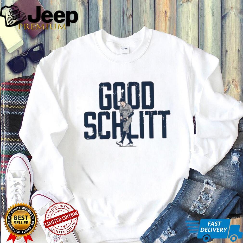 Good Schlitt Baseball Player Silhouette Graphic Sports T Shirt
