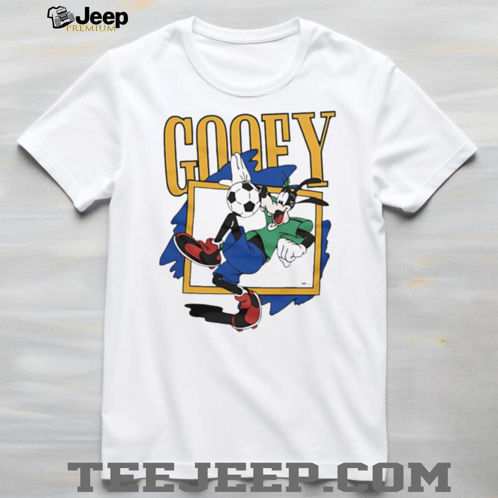 Goofy Soccer Player Character Sports Action Graphic T Shirt
