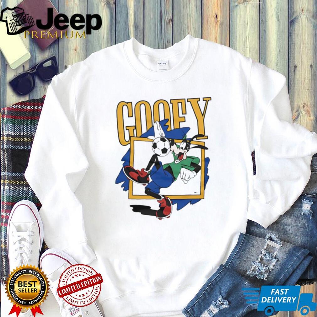 Goofy Soccer Player Character Sports Action Graphic T Shirt