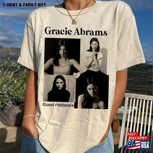Gracie Graphic Abrams T-Shirt Shirt Gift Fan Classic Cotton