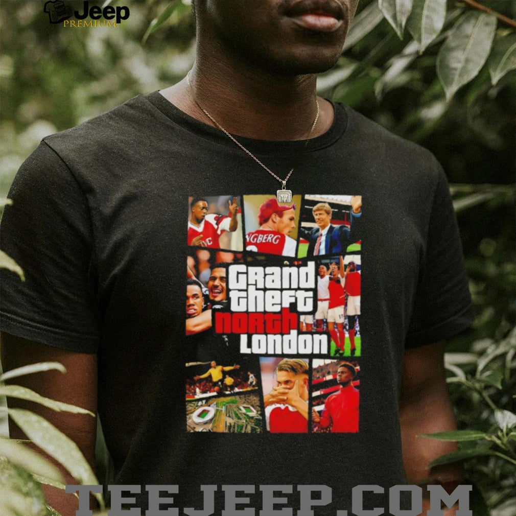 Grand Theft North London Arsenal Football Club Gaming Style T Shirt