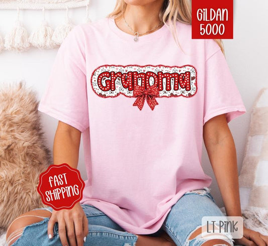 Grandma Valentine Shirt Gildan, Valentine's Day Women's Tee, Cute Women's Tshirt Plus Sizes