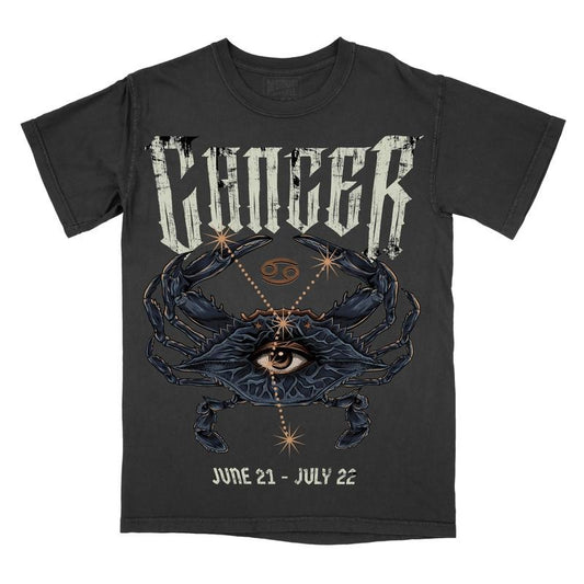 Graphic Tee Cancer Zodiac Sign Comfort Colors, Horoscope Shirt, Astrology T-Shirt