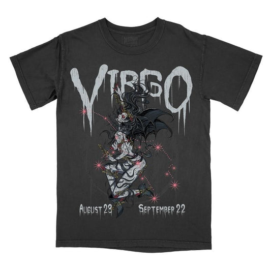 Graphic Tee Virgo Zodiac Sign Comfort Colors, Horoscope Shirt, Astrology T-Shirt
