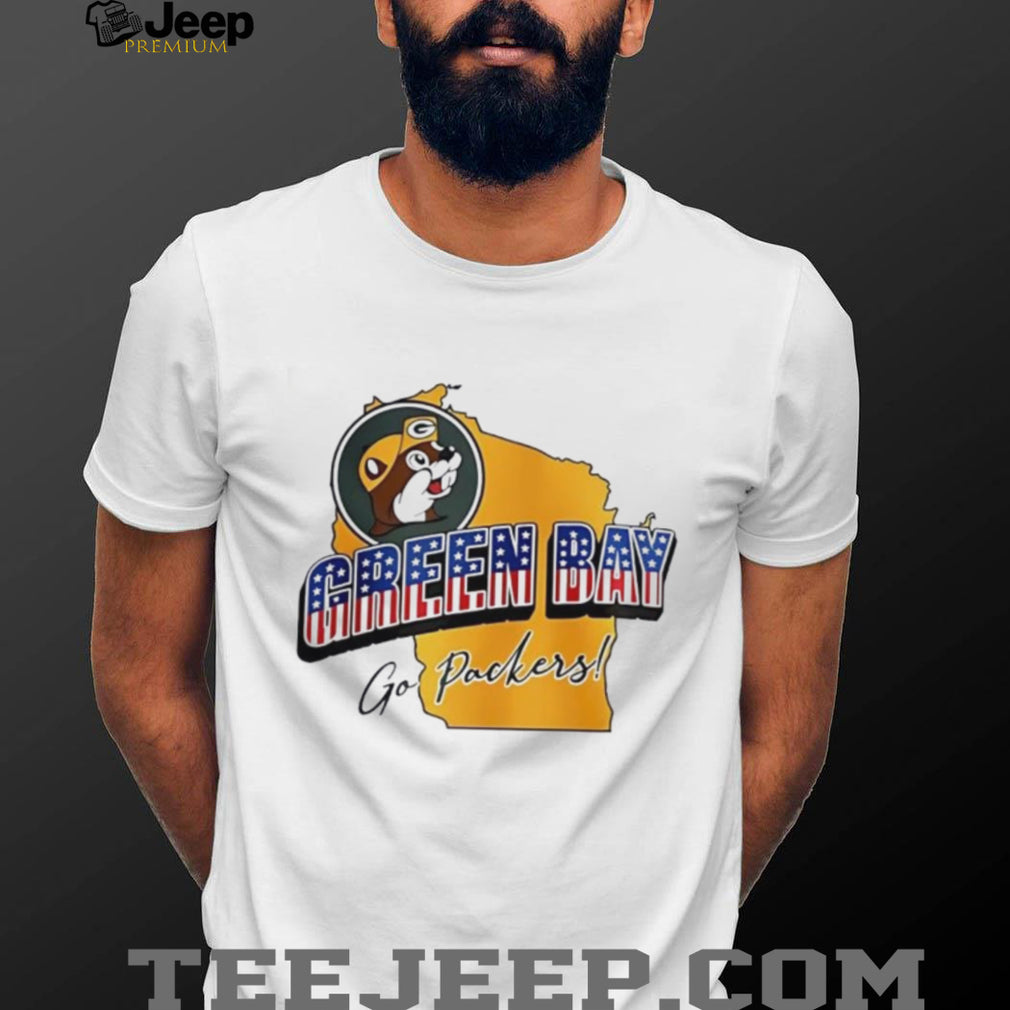 Green Bay Football Mascot State Map Graphic T Shirt