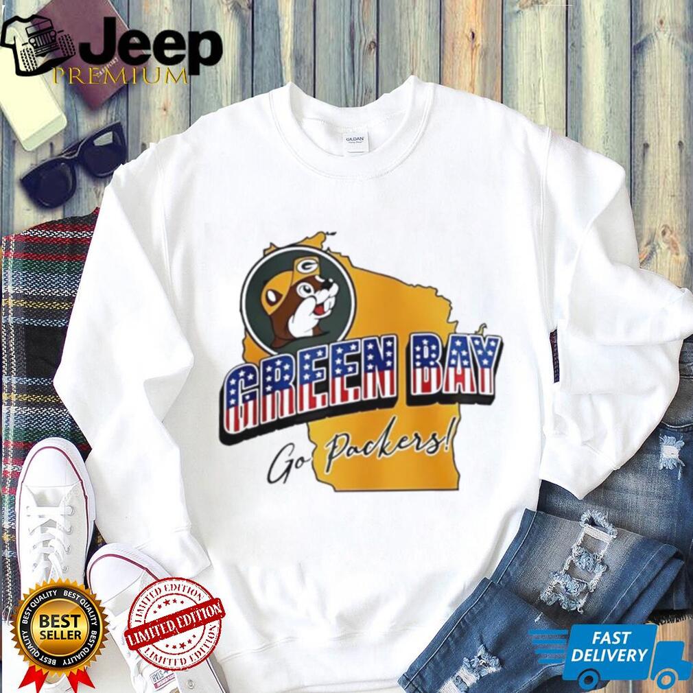 Green Bay Football Mascot State Map Graphic T Shirt