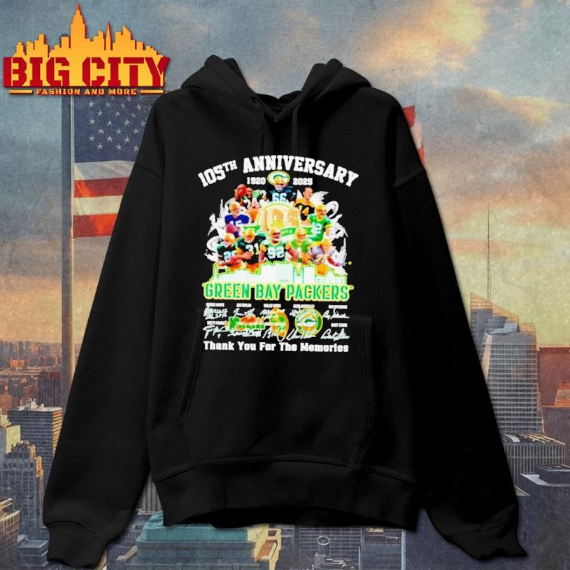Green Bay Pacers 105th Anniversary Thank You For The Memories Signatures Shirt