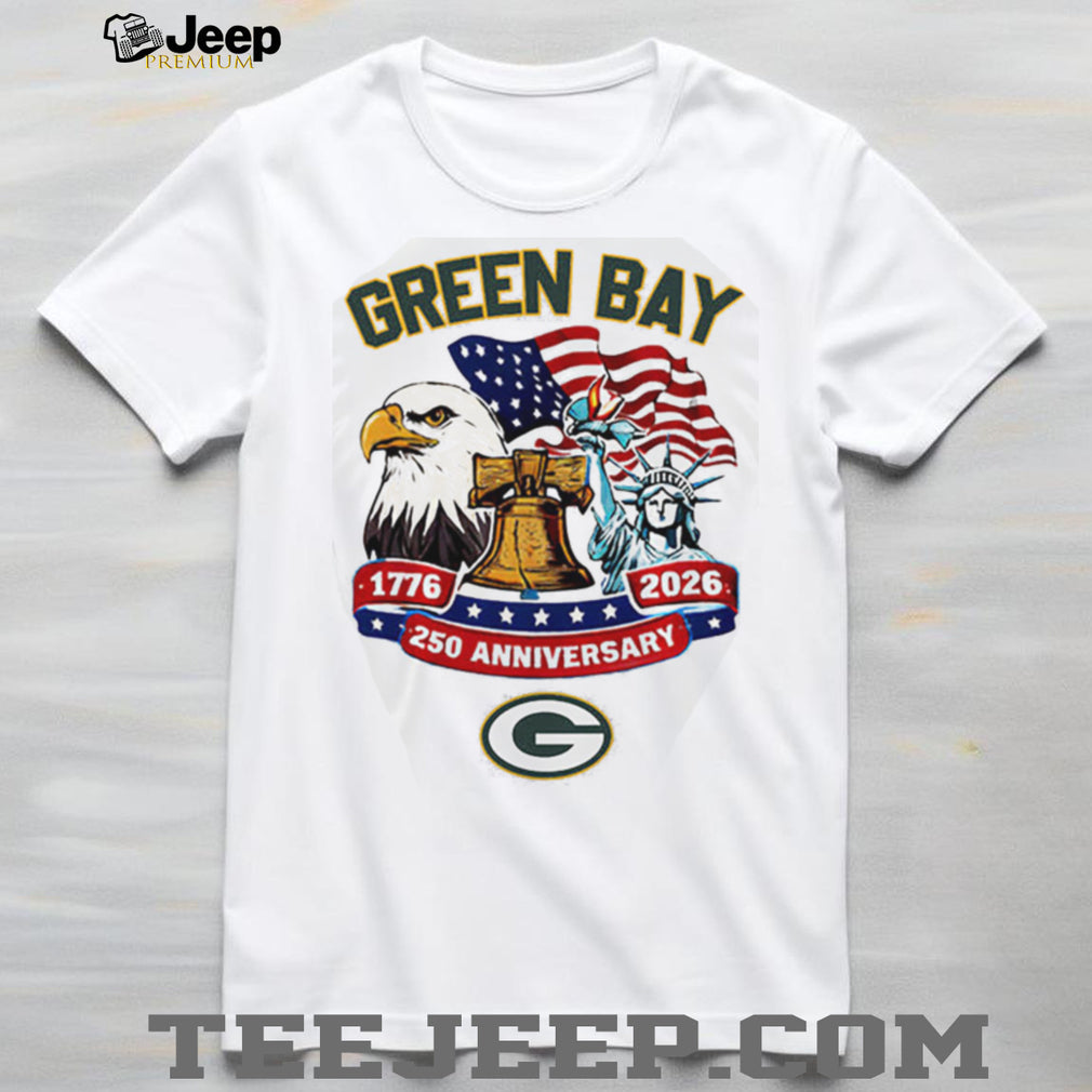 Green Bay Packers 250th Anniversary 1776 2026 American Heritage Custom Jersey T Shirt