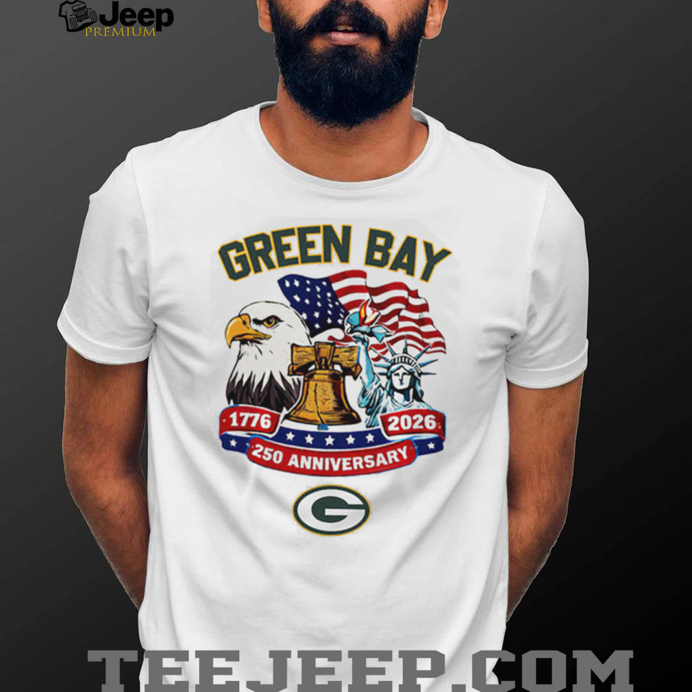 Green Bay Packers 250th Anniversary 1776 2026 American Heritage Custom Jersey T Shirt
