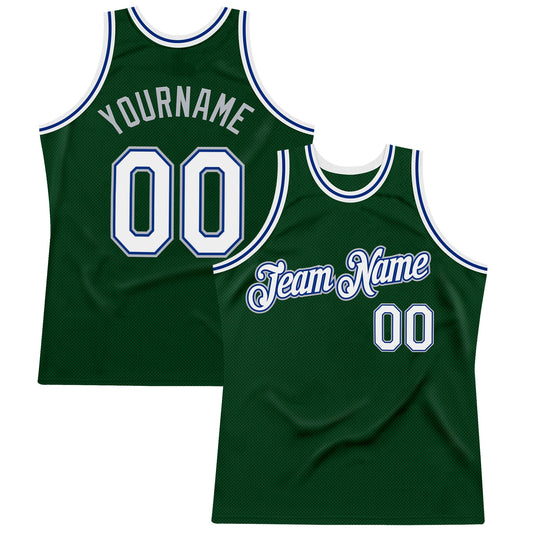 Custom Green White Royal-Gray Authentic Throwback Basketball Jersey T-Shirts, Hoodie, Sweatshirt | WearSparks.com (Image 1)