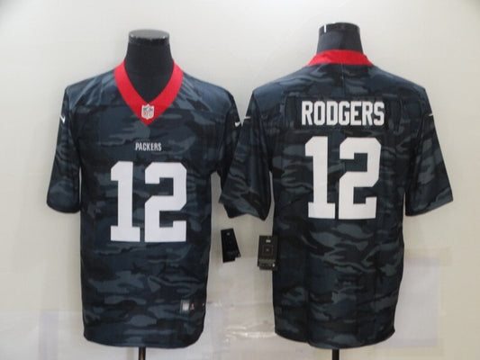 Green Bay Packers #12 Aaron Rodgers 20 Camo Adult 891