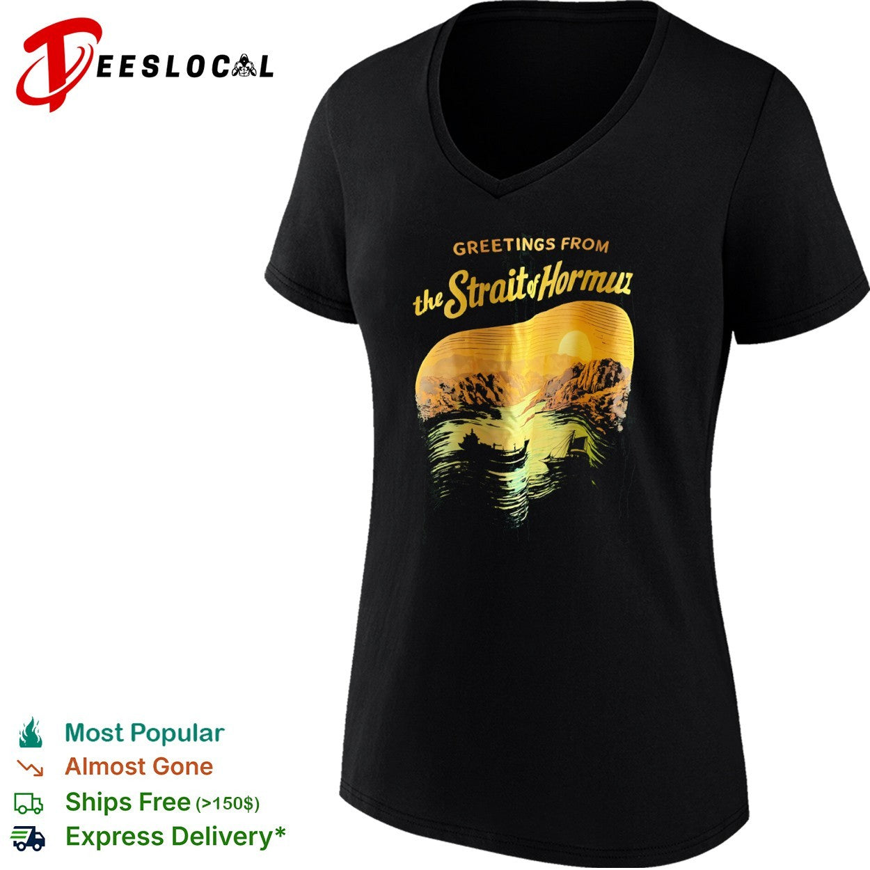 Greetings from the Strait of Hormuz ship shirt
