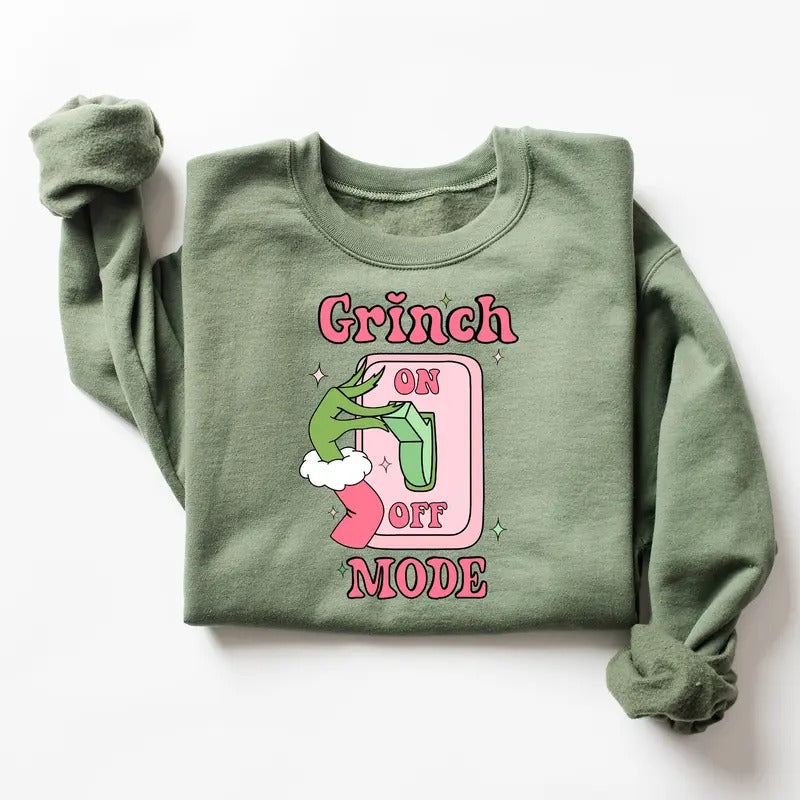 Grich Hand Sweater, Grin Mode On Shirt, Movie Christmas Hoodie, That's It I'm not Going, Merry Grinmas, Gift for Christmas