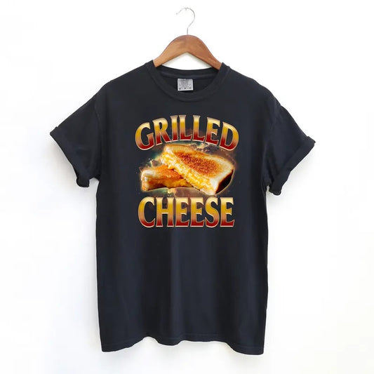 Grilled Cheese Funny Shirt, Bootleg y2k Tshirt, Vintage Comfort Colors Shirt