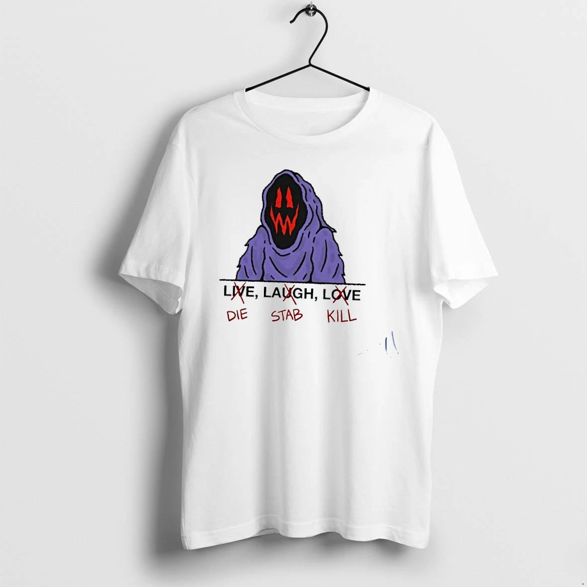 Grim Reaper Live Laugh Love Die Stab Kill Tshirts Sweater