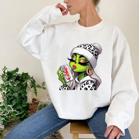 Grinc Boujee Christmas Sweatshirt, Grinc Leopard Unisex Shirt, Grinchmas Shirt, Merry Grinchmas Tees, Grinc Leopard Hoodie,