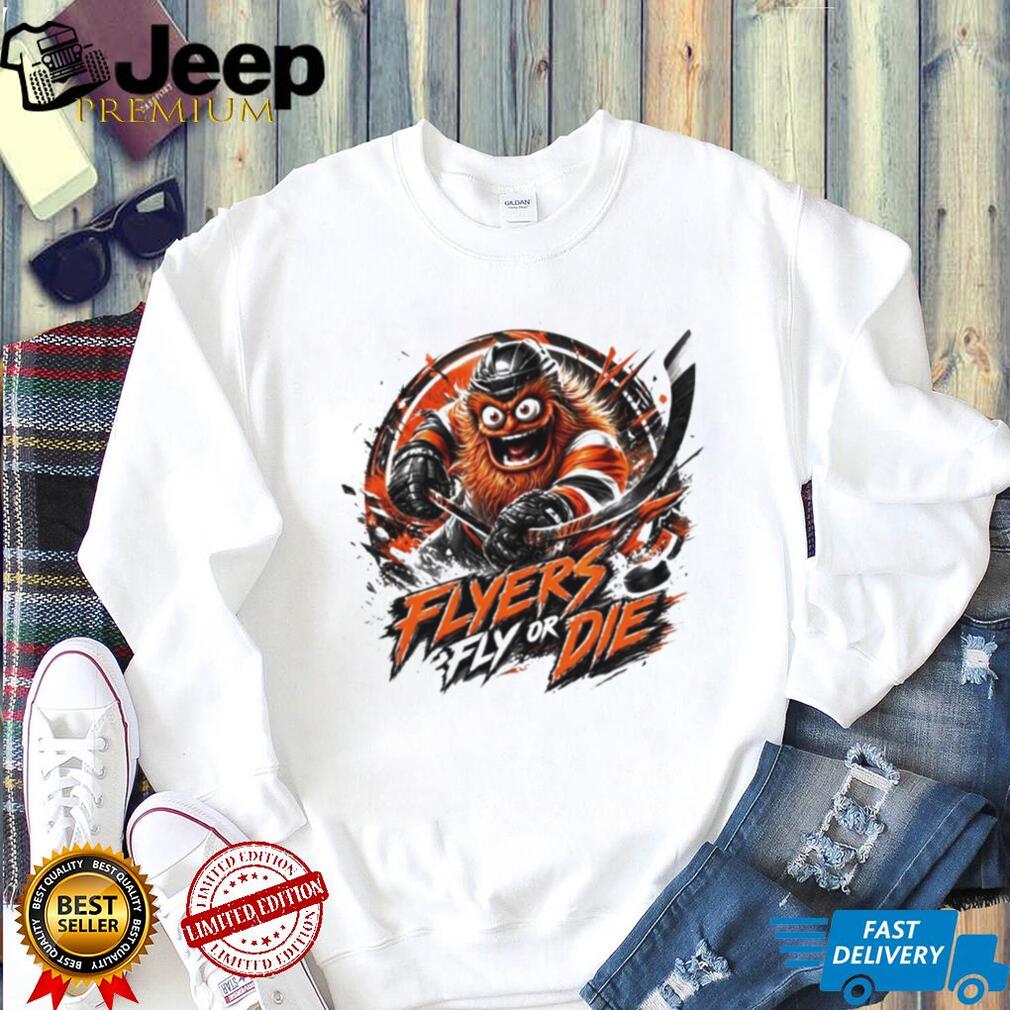 Gritty Flyers Fly Or Die Philadelphia Hockey Fan Vintage Distressed Men Women T Shirt