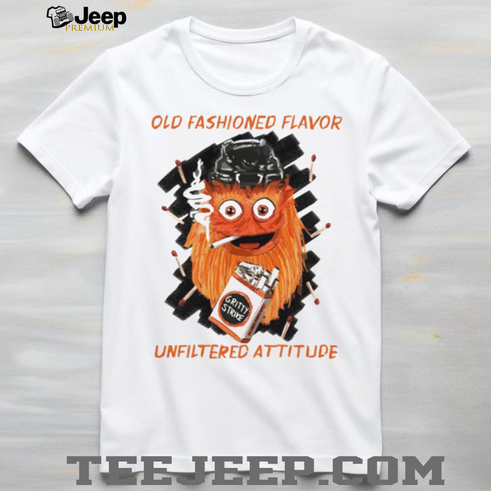Gritty Strike Unfiltered Attitude Old Fashioned Flavor Philadelphia Hockey T Shirt