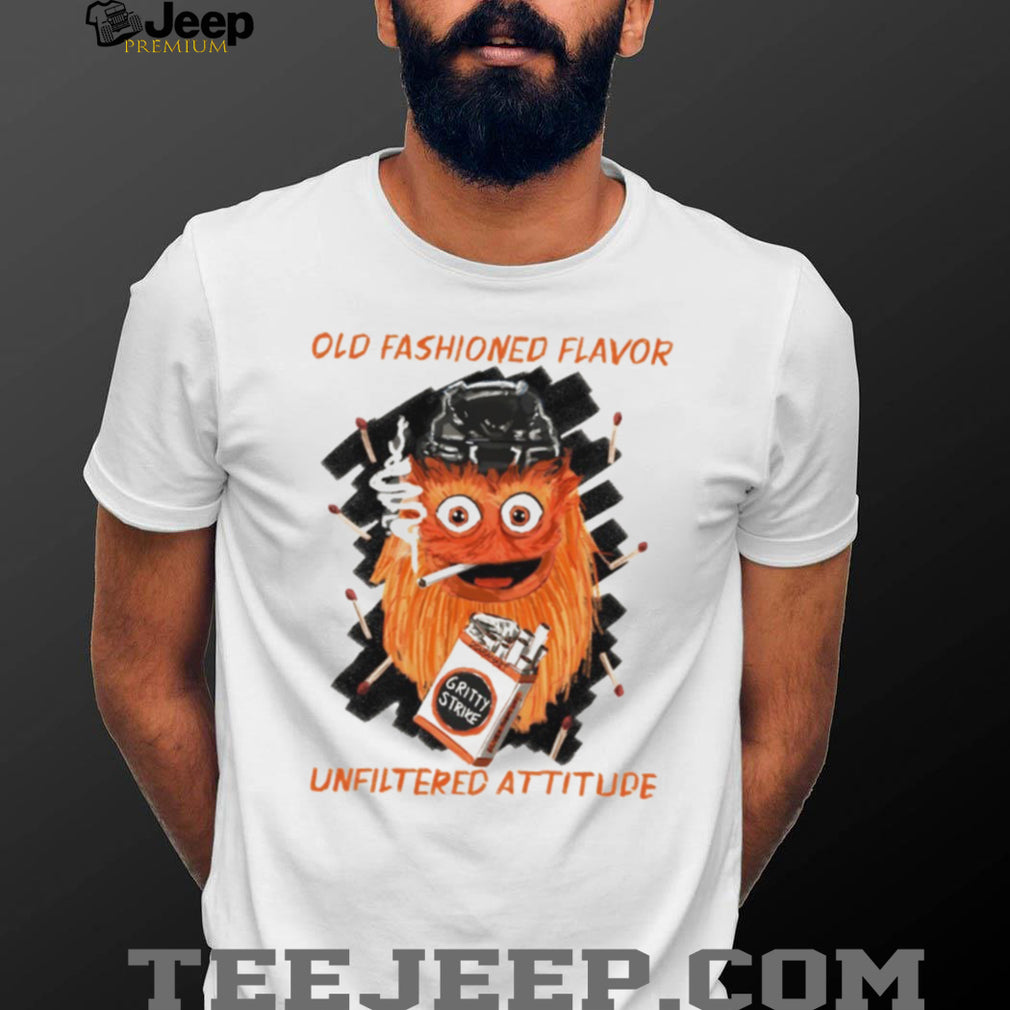 Gritty Strike Unfiltered Attitude Old Fashioned Flavor Philadelphia Hockey T Shirt