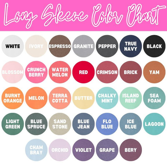 Groovy Ghost Girls Long Sleeve Comfort Colors T-Shirt 'NLB'