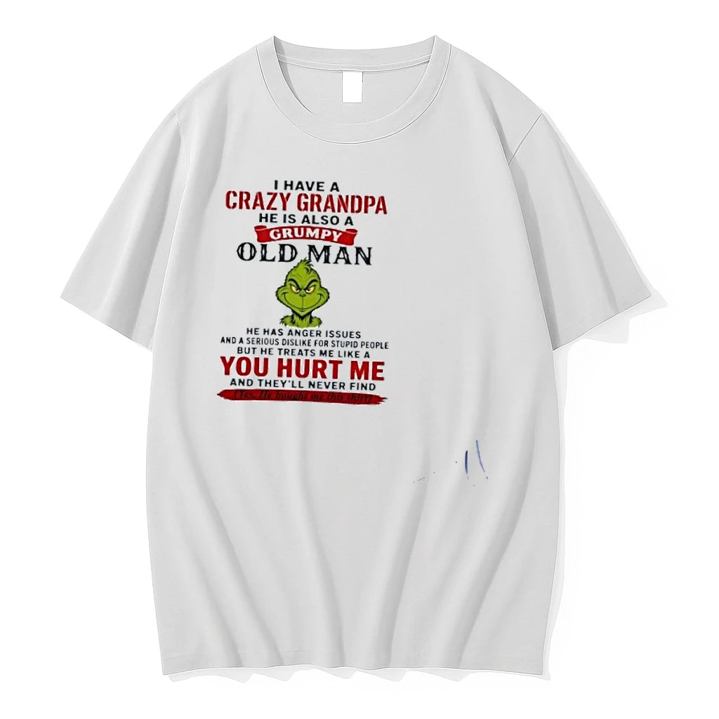 Grumpy Old Man Grinch Crazy Grandpa Quote Tshirts Sweater