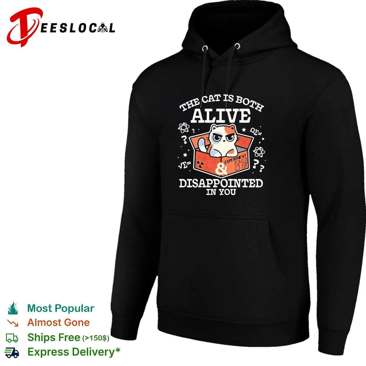 Grumpy cat the cat is both alive and disappointed in you shirt
