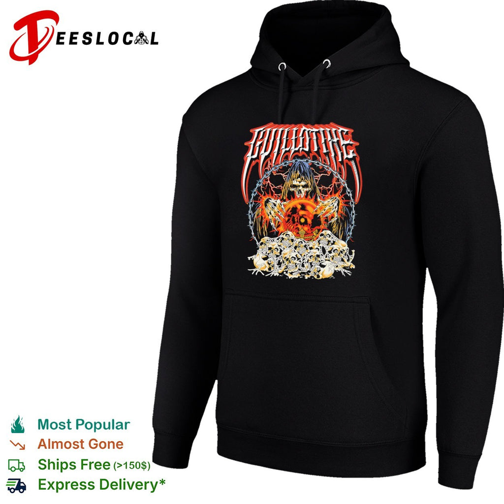 Guillotine Death Metal Grim Reaper Crystal Ball Skull shirt