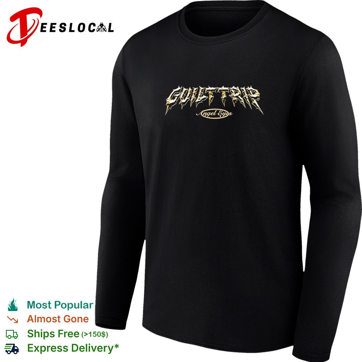 Guilt Trip Angel Eyes logo shirt