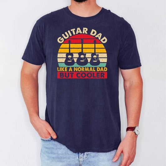 Guitar Dad Like a Normal Dad But Cooler Shirt, Guitar Dad Tee, Dad Shirts, Father's Day Gift, Gifts for Dad, Rock Dad,...