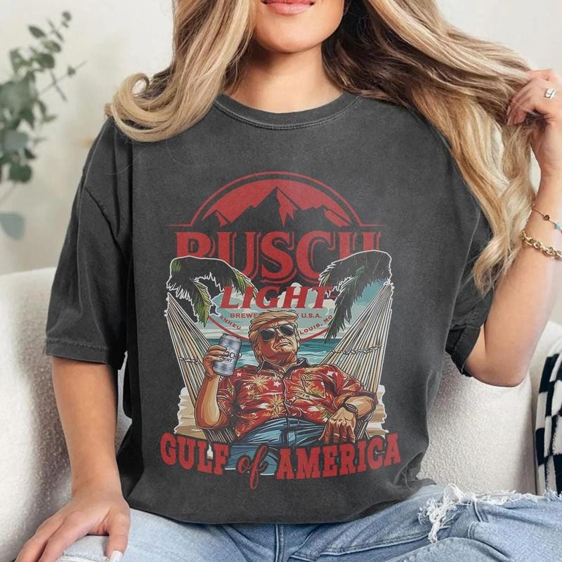 Gulf of America Forever Shirt, Vintage 90s Beach Shirt, 2025 American Politics T-Shirt, USA koozie Shirt, Gifts For Her