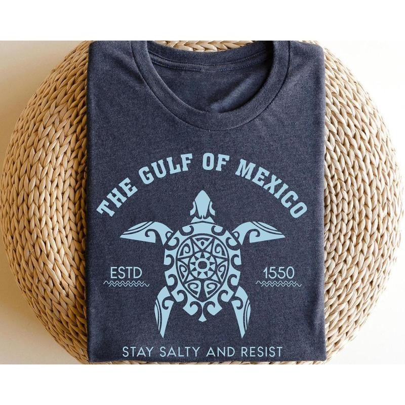 Gulf of Mexico Stay Salty Resistance T Shirt, Resist Shirt, Anti Trump Shirt, Democrat Shirt, Democrat Gift Shirt