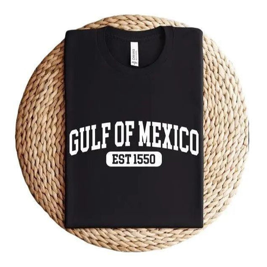 Gulf of Mexico T-shirt, Gulf of Mexico Est 1550 Shirt, Subtle  Trump Shirt, Gulf Coast T-shirt Casual Classic