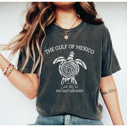 Gulf of Mexico Until The End Stay Salty and Resist Shirt, Comfort Colors Gulf Coast Tshirt, Mexico Beach Shirt, Mexico Resist Shirt