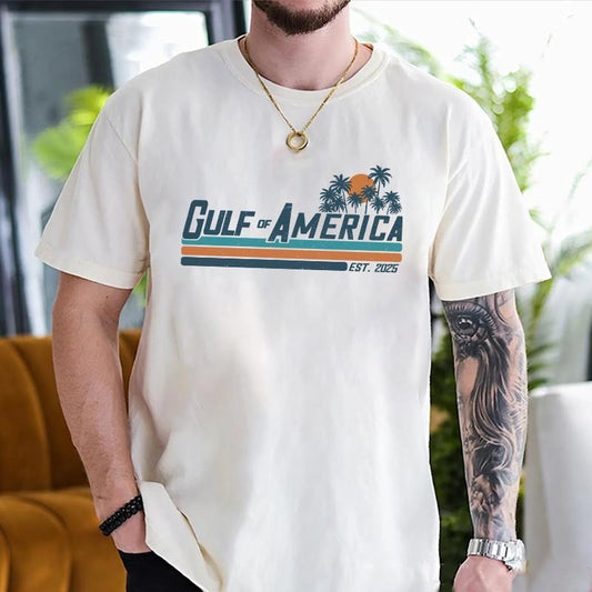 Gulffff of America Retro Stripe Comfort Colors T-Shirt, Sweatshirt, Hoodie, Gift for Men & Women
