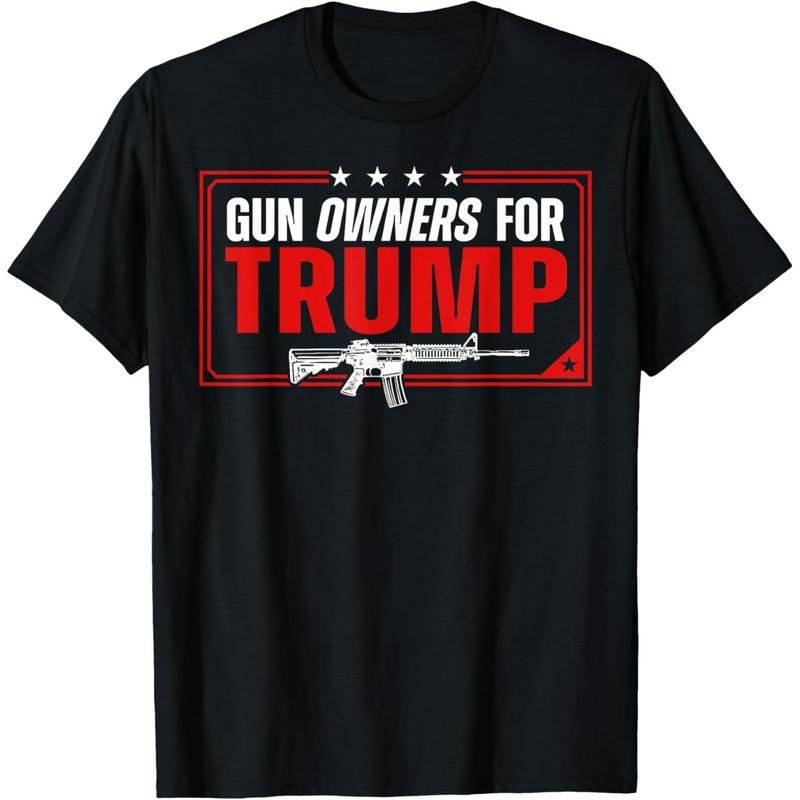 Gun Owners For Trump T-Shirt made in usa